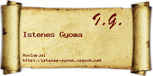 Istenes Gyoma névjegykártya